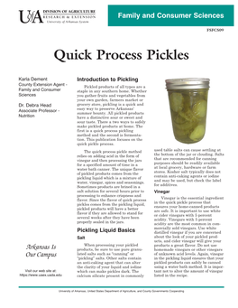 Quick Process Pickles, FSFCS09
