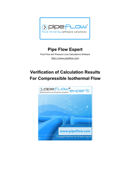 Verification of Calculation Results for Compressible Isothermal Flow