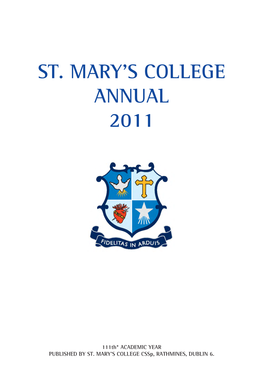 St. Mary's College Annual 2011