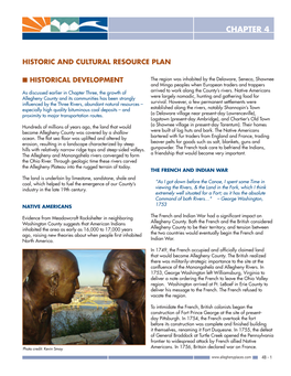 Historic and Cultural Resource Plan