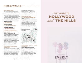 City Guide of Hollywood and the Hills