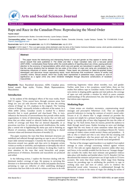 Rape and Race in the Canadian Press