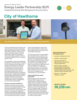 Southern California Edison City of Hawthorne ELP Success Story