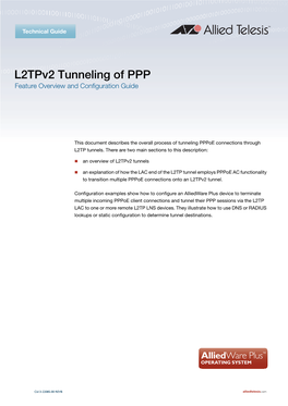 L2tpv2 Tunneling of PPP Feature Overview and Configuration Guide