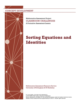 Sorting Equations and Identities