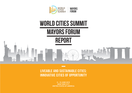 World Cities Summit Mayors Forum Report