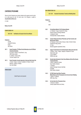 Conference Programme