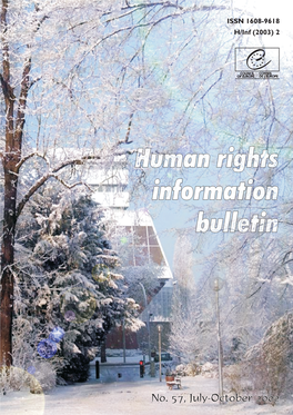 Human Rights Information Bulletin No. 57