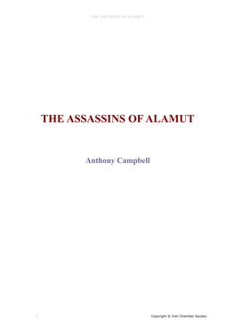 The Assassins of Alamut