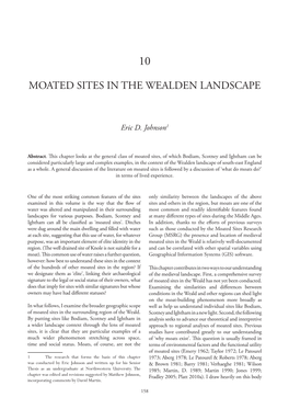 Moated Sites in the Wealden Landscape