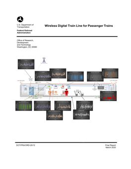 Wireless Digital Train Line for Passenger Trains Federal Railroad Administration