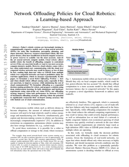 Network Offloading Policies for Cloud Robotics