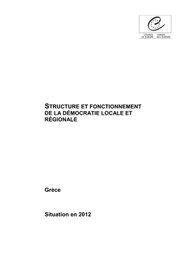 Structure Et Fonctionnement De La Démocratie Locale Et Régionale