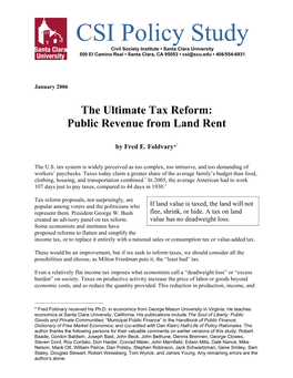 Policy Paper on Tax Reform (Pdf)