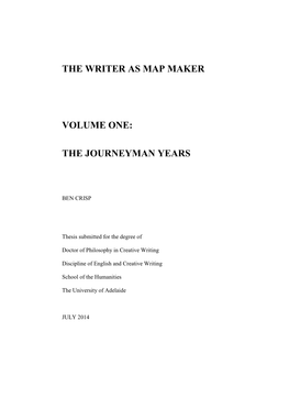 The Writer As Map Maker