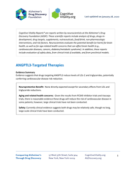ANGPTL3-Targeted Therapies