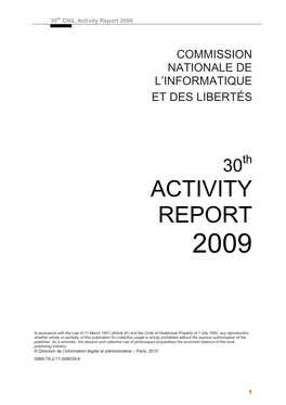 Activity Report 2009