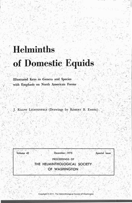 Helminths of Domestic Ecruids