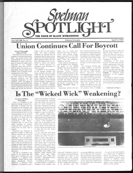 Union Continues Call for Boycott Is the “Wicked Wick” Weakening?