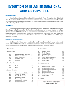 Evolution of DELAG International Airmail 1909-1936