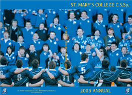 ST. MARY's COLLEGE C.S.Sp. 2008 ANNUAL