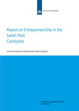 Report on Entrepreneurship in the Sahel: Mali Catalystas