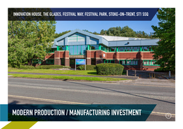 MODERN PRODUCTION / MANUFACTURING INVESTMENT Edinburgh