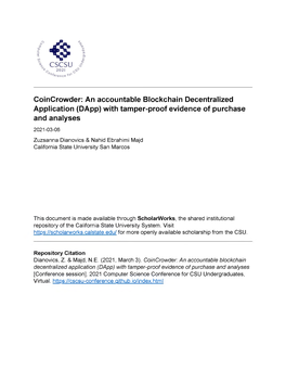 An Accountable Blockchain Decentralized And