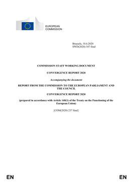 EUROPEAN COMMISSION Brussels, 10.6.2020 SWD(2020)