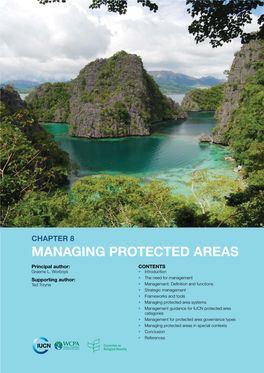 Managing Protected Areas Principal Author: CONTENTS Graeme L