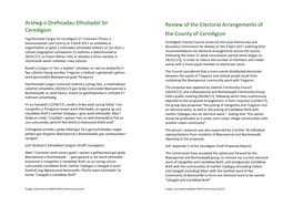 Review of the Electoral Arrangements