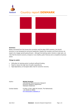 Denmark (Country Report)