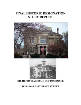 Final Historic Designation Study Report