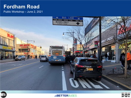 Fordham Road Public Workshop – June 2, 2021