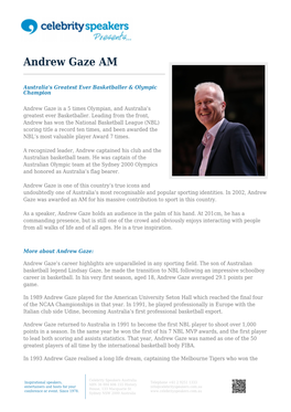 Andrew Gaze AM