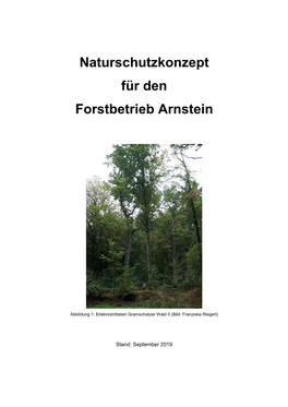 Naturschutzkonzept Für Den Forstbetrieb Arnstein