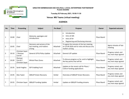 Blank Partnership Template