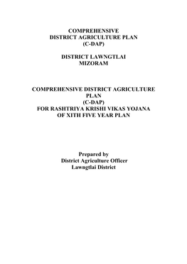 To Download Lawngtlai District Plan