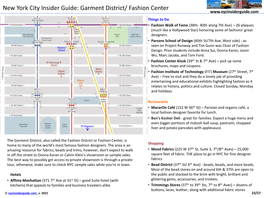 New York City Insider Guide: Garment District