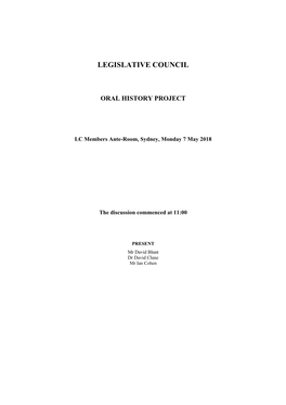 Legislative Council