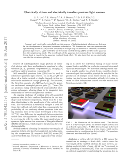 Arxiv:1701.04255V1 [Cond-Mat.Mes-Hall] 16 Jan 2017 Quantum Dots In-Situ Have Been Explored, Including Vary- Quantum Dots in a Neighbouring Device (Right)