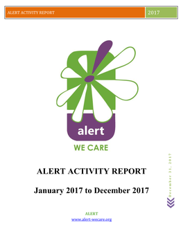 Alert Activity Report