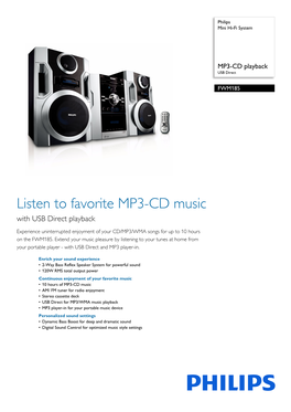 FWM185/77 Philips Mini Hi-Fi System