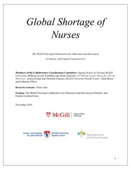 Global Shortage of Nurses