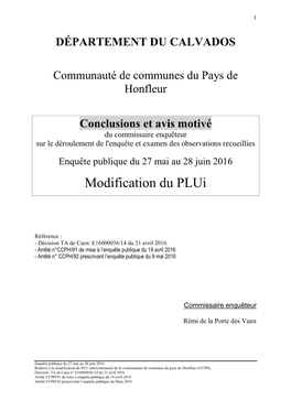 Conclusions, Son Avis Motivé Et Les Annexes