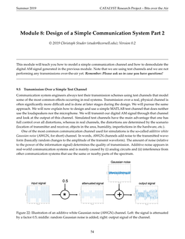 Module 8: Design of a Simple Communication System Part 2