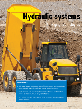 Hydraulic Systems Take Center Stage