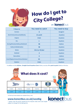 * Please Note the Prices Quoted Are for Autumn 2021 Term and Maybe Subject to Change for the Spring Term