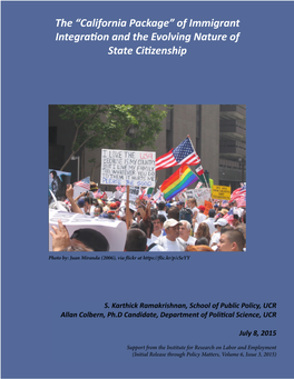 California Package” of Immigrant Integration and the Evolving Nature of State Citizenship