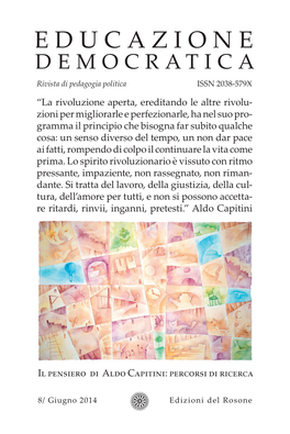 EDUCAZIONE DEMOCRATICA Rivista Di Pedagogia Politica ISSN 2038-579X